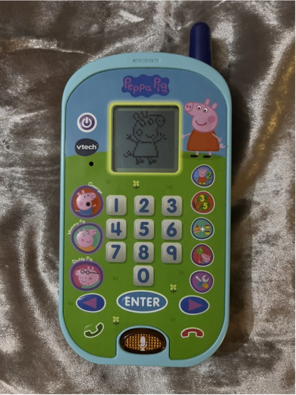 V-tech Peppa Pig Lets Chat Learning Phone Pretend Play Phone Education Toy